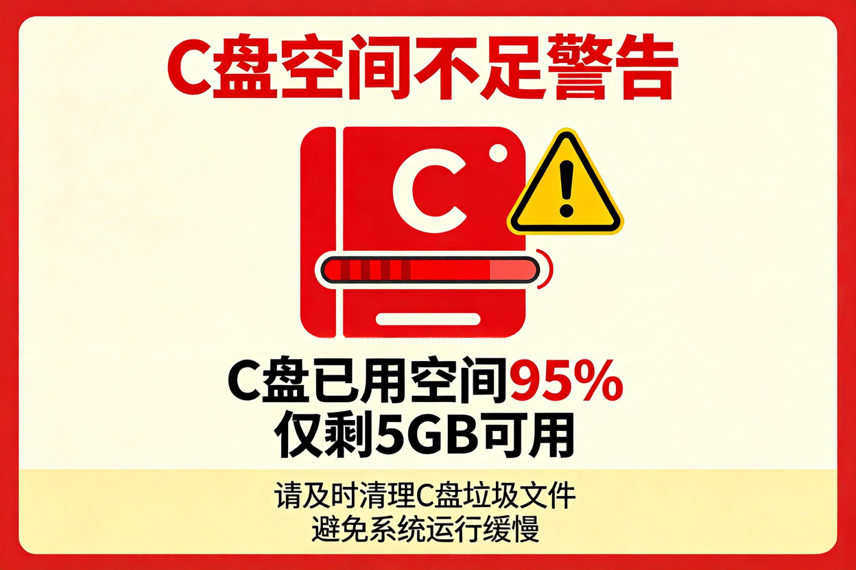 C 盘空间不足怎么办？手动清理临时文件详细教程